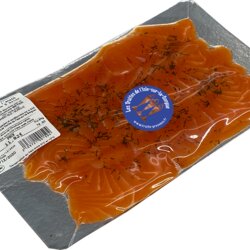 150g environ de Gravlax de Truite IKEJIME tranché et mis en plaquette