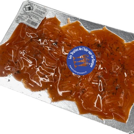 250g environ de Gravlax de Truite IKEJIME tranché et mis en plaquette