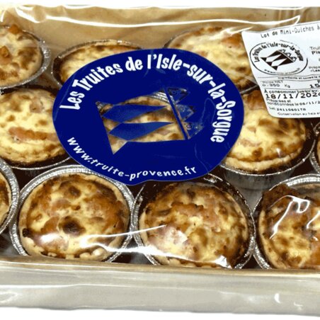 Lot de 20 mini-quiches à la Truite
